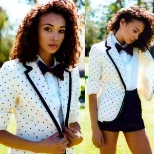 Cream & Polka Dot Blazer